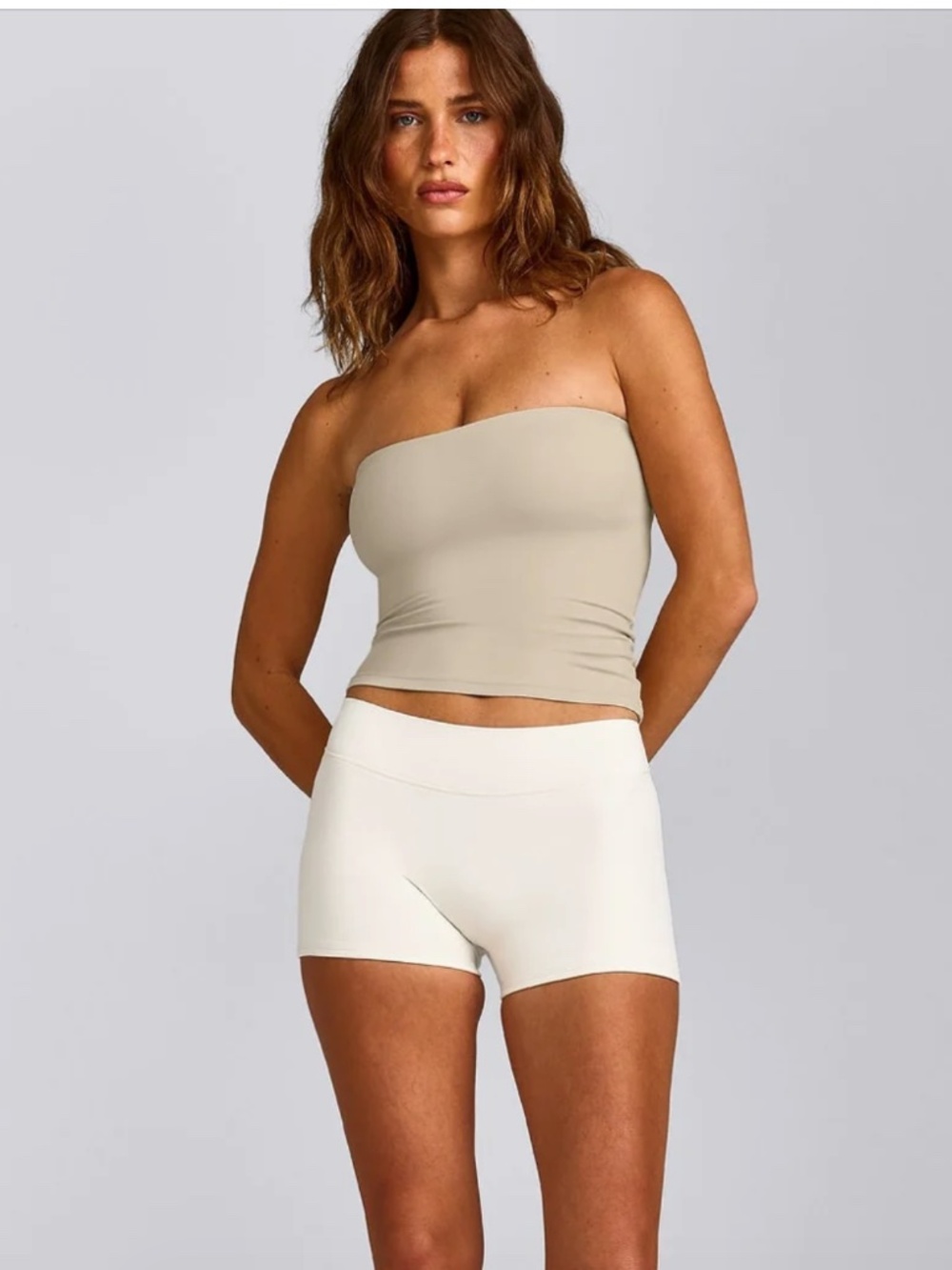 Oner Active bandeau top - oatmeal